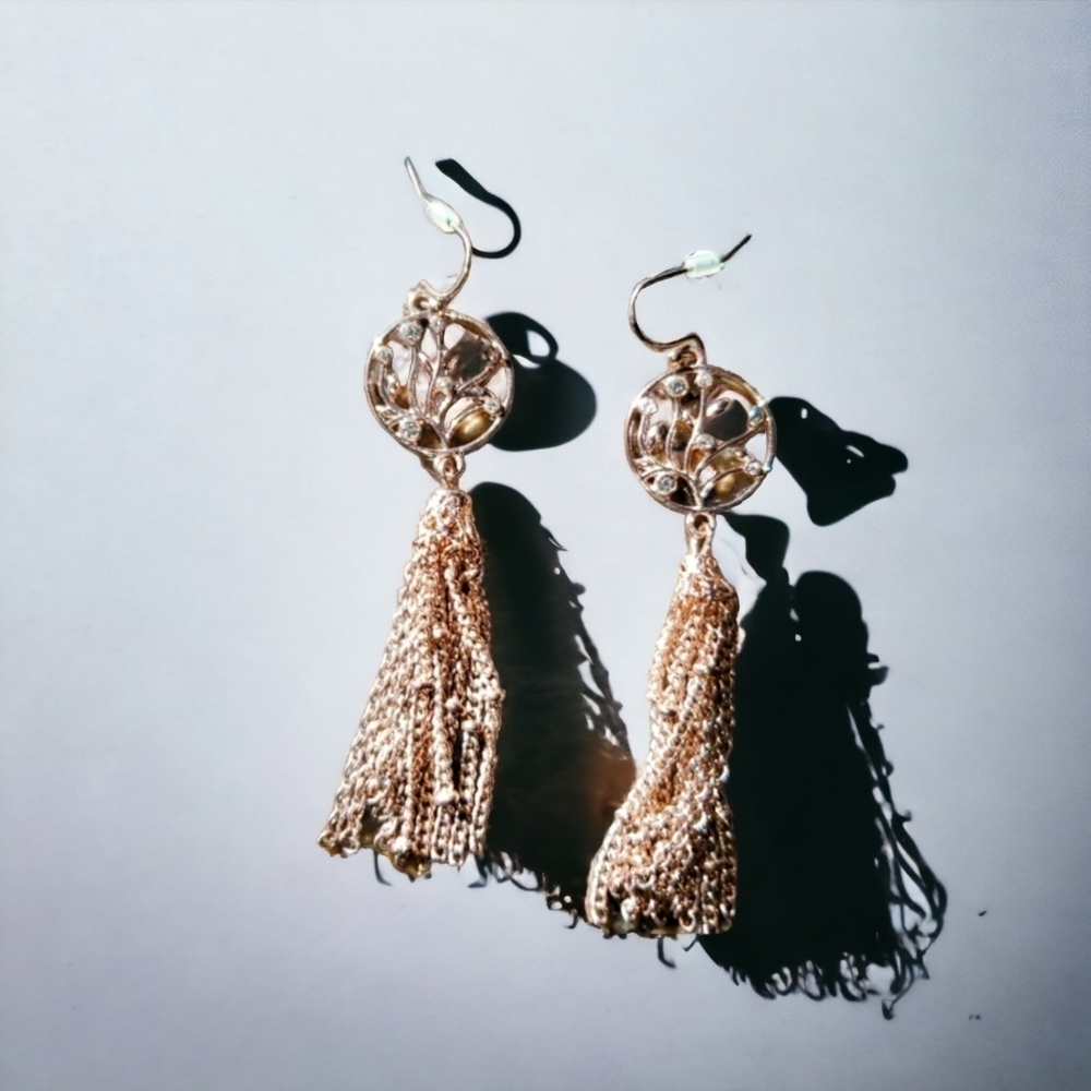 Beautiful Gold Dangle Earrings